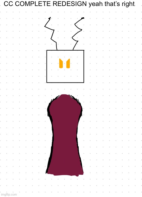 Yeah I know but like Jesus I don’t dig with the one I chose now (plus it’s gunna be a nightmare to try and recreate with AI with | CC COMPLETE REDESIGN yeah that’s right | made w/ Imgflip meme maker