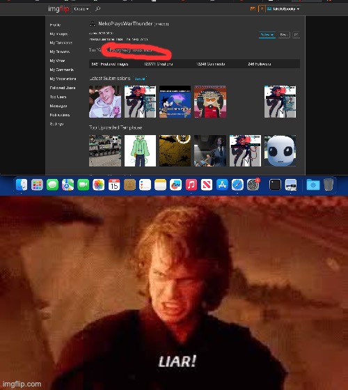 image tagged in anakin liar | made w/ Imgflip meme maker