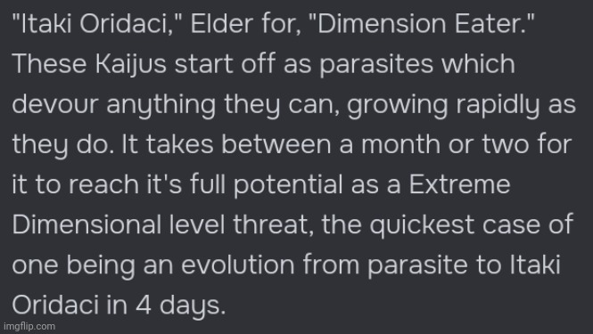 Oooh dimensional level threat creature thingamaling which obviously isn't in the Bossfights dimension | made w/ Imgflip meme maker