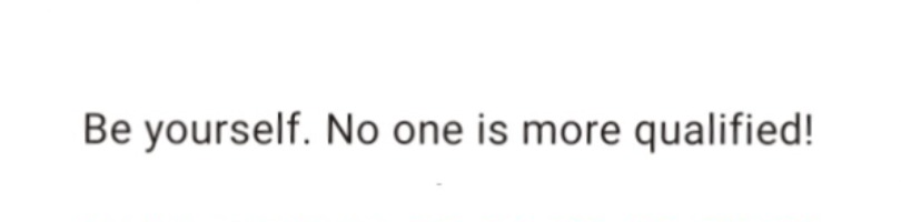 Fortune Qualified To Be Myself Blank Meme Template