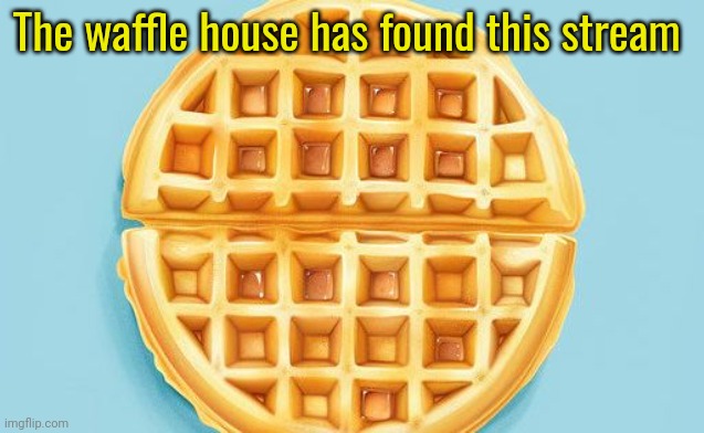 The.Waffle.House template | The waffle house has found this stream | image tagged in waffle | made w/ Imgflip meme maker