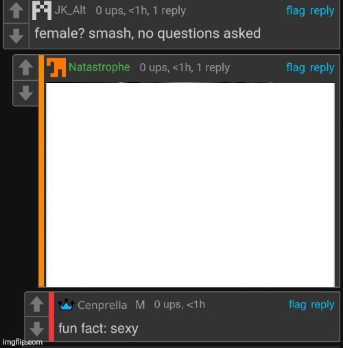 Female? Smash x Fun fact: sexy Blank Meme Template