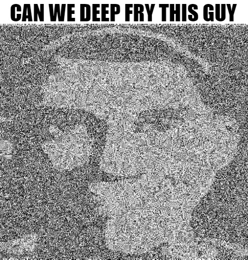 Deep fry scout | CAN WE DEEP FRY THIS GUY | image tagged in deep fry scout | made w/ Imgflip meme maker