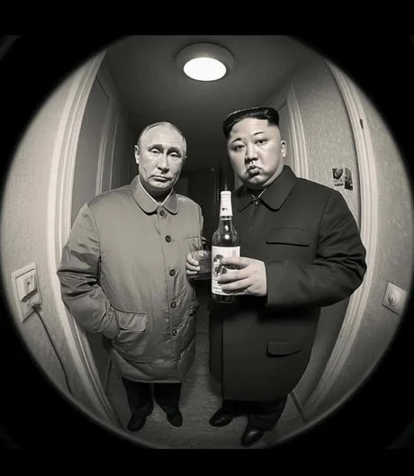 Wladimir and KIm Blank Meme Template
