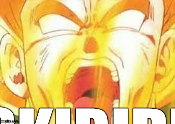 Goku's yell | SKIBIDI | image tagged in goku's yell | made w/ Imgflip meme maker