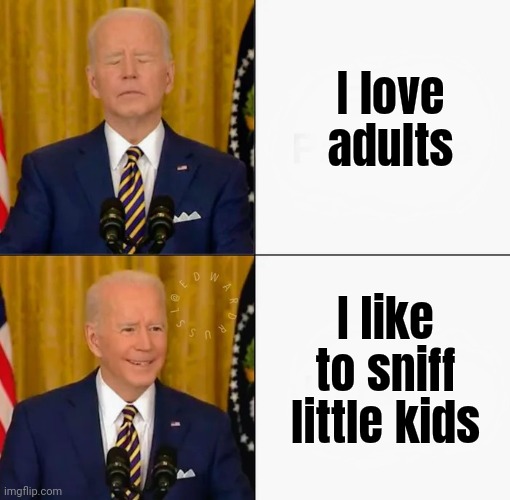 I love adults I like to sniff little kids | image tagged in brandon and joe bling | made w/ Imgflip meme maker