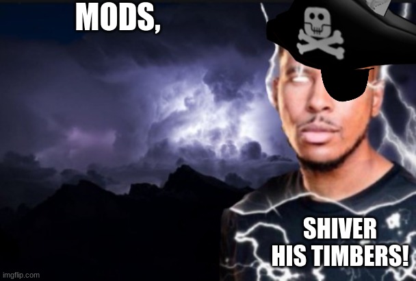 shiver me timbers! | MODS, SHIVER HIS TIMBERS! | image tagged in you should kill yourself now,memes | made w/ Imgflip meme maker