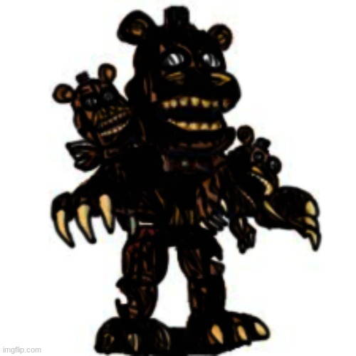 Pibby FNaF World Nightmare Freddy | made w/ Imgflip meme maker