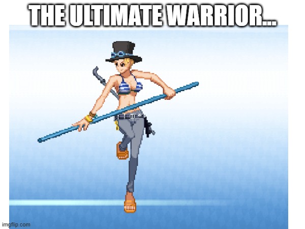 THE ULTIMATE WARRIOR... | image tagged in fusion | made w/ Imgflip meme maker