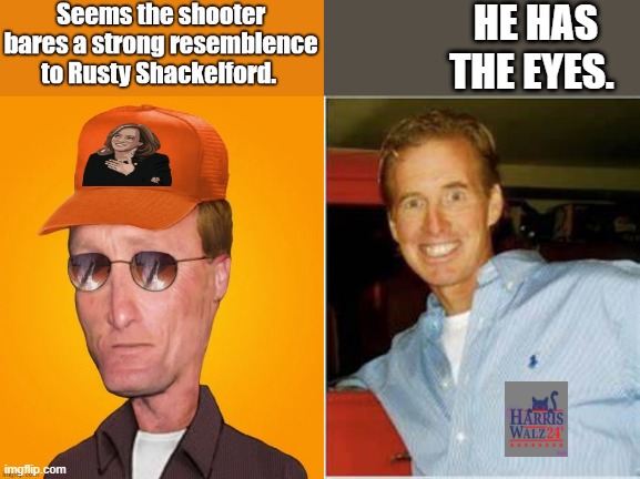 Hes obviously not a TRUMP supporter, but MSM will try to covience you otherwise | HE HAS THE EYES. | made w/ Imgflip meme maker