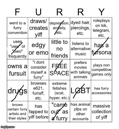 whoever made this, i hope you explode | image tagged in furry bingo v2 | made w/ Imgflip meme maker