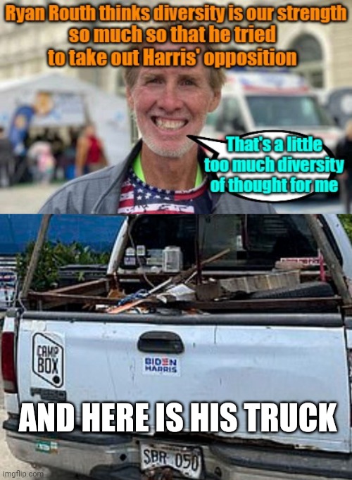 AND HERE IS HIS TRUCK | made w/ Imgflip meme maker