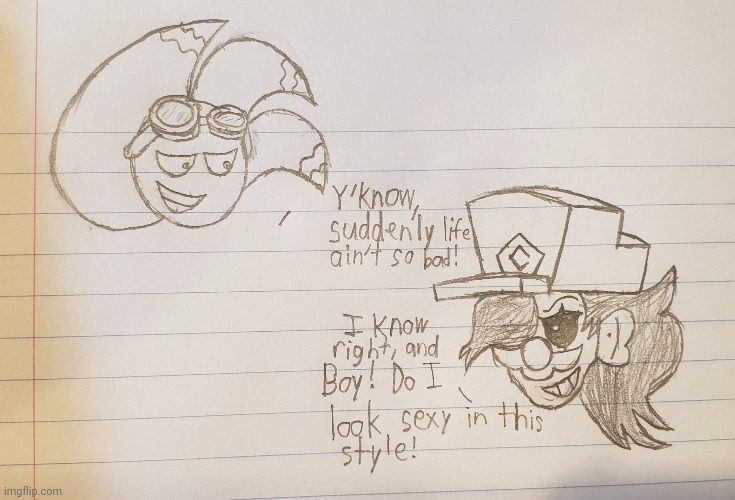 Goofy ahh doodle in class: D-Sides | image tagged in school,class,drawing | made w/ Imgflip meme maker