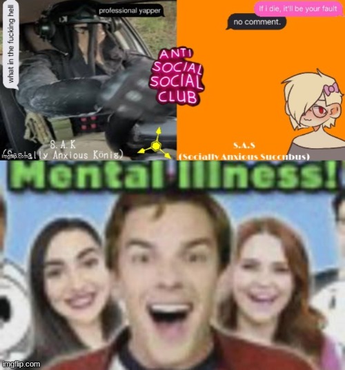 me when I hate two specific people | image tagged in anti social social club,game theory mental illness | made w/ Imgflip meme maker
