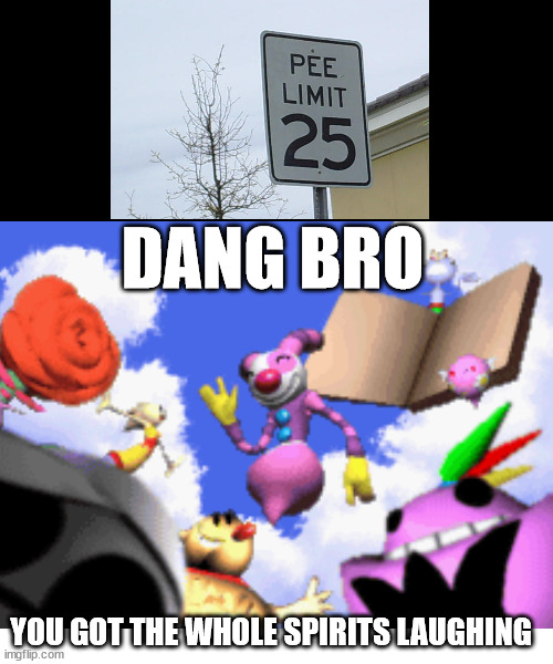 Pee limit/sign fail | DANG BRO; YOU GOT THE WHOLE SPIRITS LAUGHING | image tagged in memes,you had one job,you had one job just the one | made w/ Imgflip meme maker