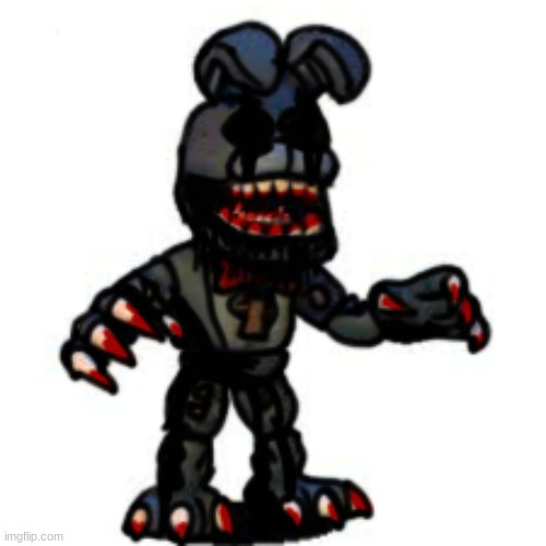 Pibby FNaF World Nightmare Bonnie | made w/ Imgflip meme maker