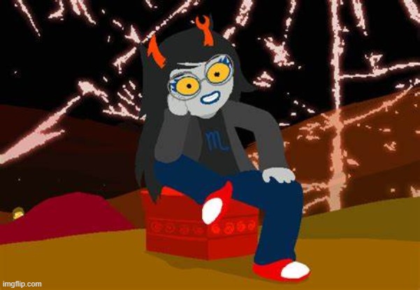 Vriska- No please, tell me more | image tagged in vriska- no please tell me more | made w/ Imgflip meme maker