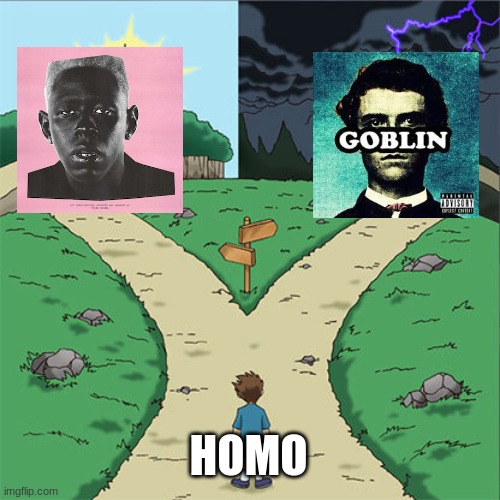 Phobic/Sexual | HOMO | image tagged in two paths | made w/ Imgflip meme maker