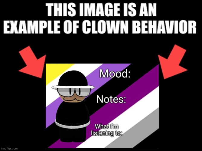 Clown doesn’t mean funny, it means cringe | image tagged in this image is an example of clown behavior dark mode | made w/ Imgflip meme maker