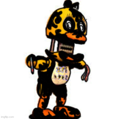 Pibby FNaF World Withered Chica | made w/ Imgflip meme maker