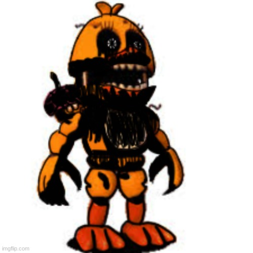 Pibby FNaF World Nightmare Chica | made w/ Imgflip meme maker