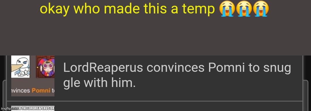 okay who made this a temp 😭😭😭 | made w/ Imgflip meme maker