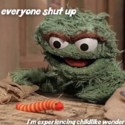 :3 | image tagged in everyone shut up i'm experiencing childlike wonder | made w/ Imgflip meme maker