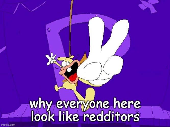 the nose | why everyone here look like redditors | image tagged in the nose | made w/ Imgflip meme maker