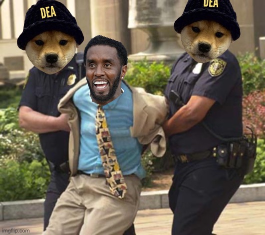 P diddy arrested | image tagged in arrested | made w/ Imgflip meme maker