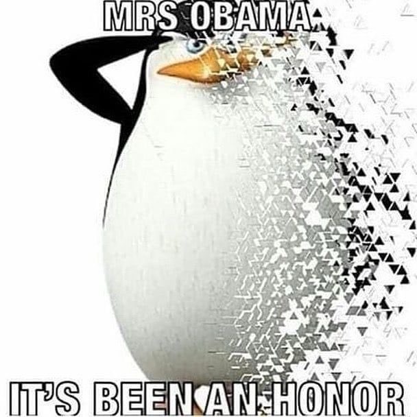 mrs obama it's been an honor Blank Meme Template