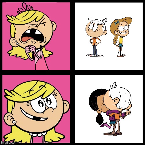 Lola Prefers Ronniecoln Over Jotdancoln | image tagged in the loud house,nickelodeon,lincoln loud,ronnie anne,ronnie anne santiago,happiness | made w/ Imgflip meme maker