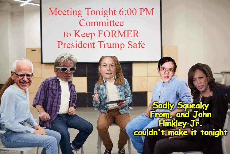 They're WORKIN on it | image tagged in trump safety committee meme | made w/ Imgflip meme maker