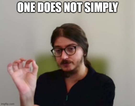 one does not bizzi Blank Meme Template