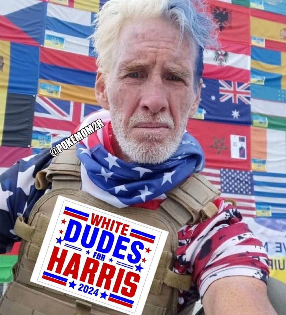 Dudes for Harris Blank Meme Template