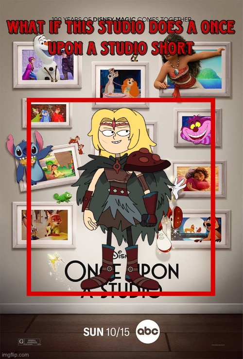 What if Sasha Waybright does a Once Upon a Studio short? | image tagged in what if this studio does a once upon a studio short or special,sashawaybright,amphibia,disney | made w/ Imgflip meme maker