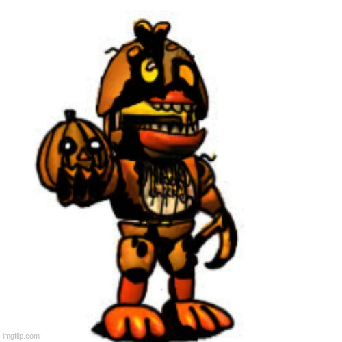 Pibby FNaF World Jack-O-Chica and Pumpkin | made w/ Imgflip meme maker