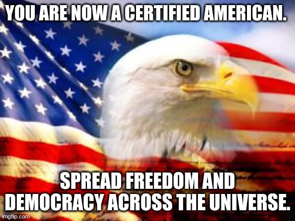 Certified American | image tagged in certified american | made w/ Imgflip meme maker