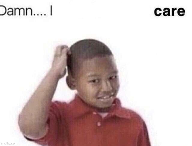 damn i kinda dont care | image tagged in damn i kinda dont care | made w/ Imgflip meme maker