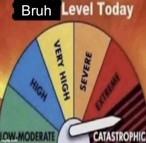 x level today | Bruh | image tagged in x level today | made w/ Imgflip meme maker