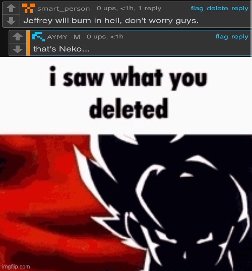 i saw what you deleted | image tagged in i saw what you deleted | made w/ Imgflip meme maker