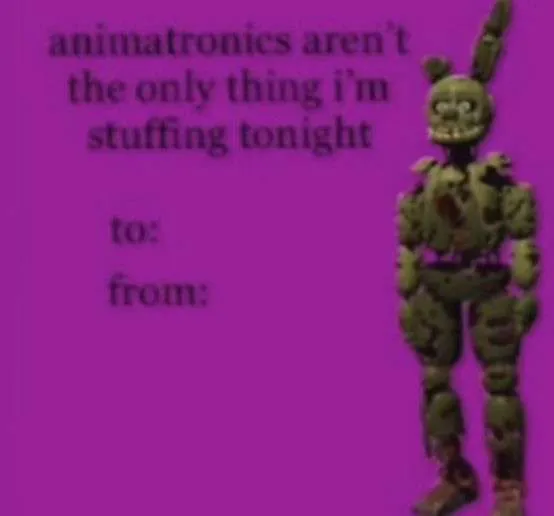 Springtrap Stuffing Blank Meme Template