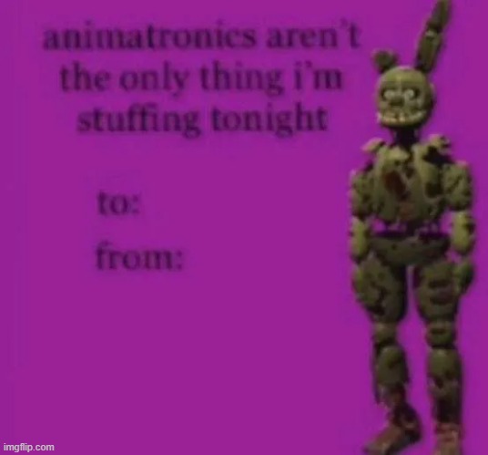Blahaj | image tagged in springtrap stuffing | made w/ Imgflip meme maker