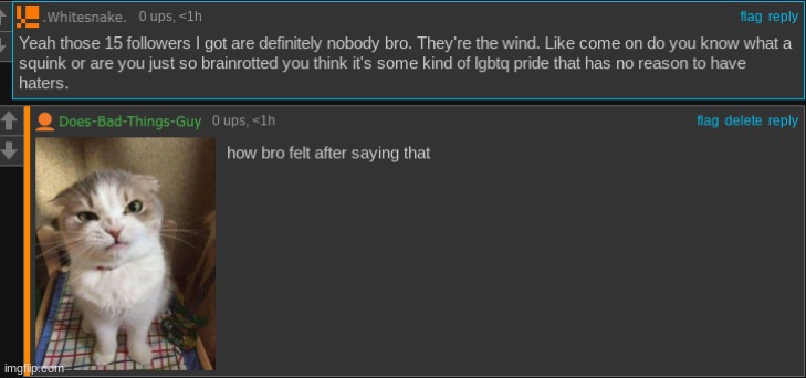 15 followers lmao | made w/ Imgflip meme maker