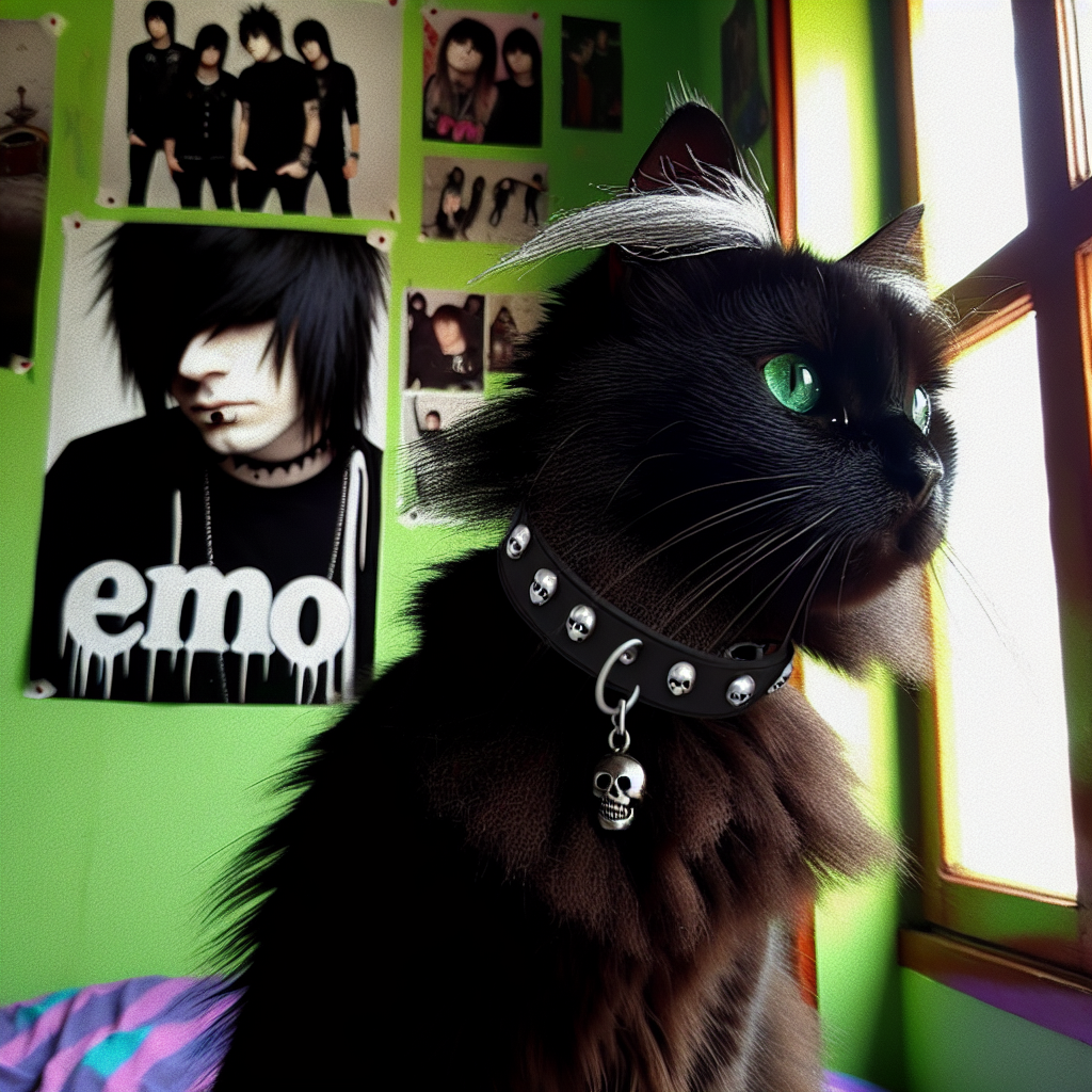 emo cat Blank Meme Template