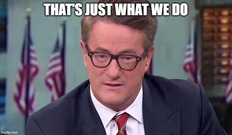 Morning Joe | THAT'S JUST WHAT WE DO | image tagged in morning joe | made w/ Imgflip meme maker