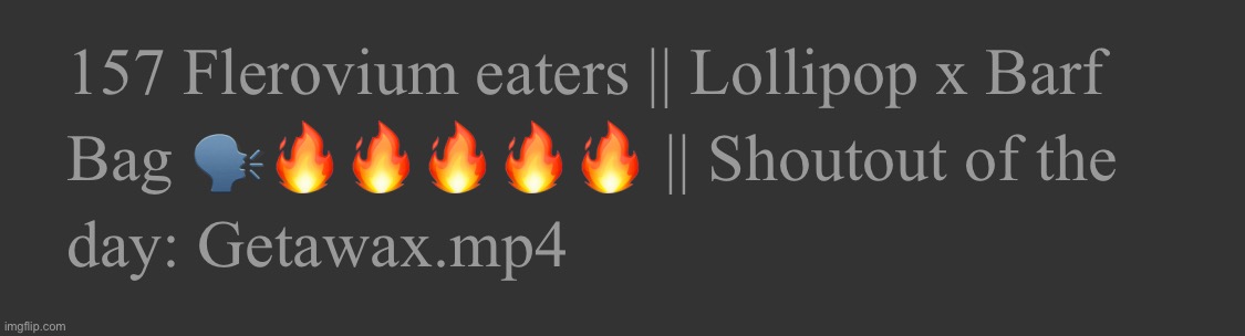 WE PISSING OFF GELATIN WITH THIS ONE | image tagged in lollipop x barf bag | made w/ Imgflip meme maker