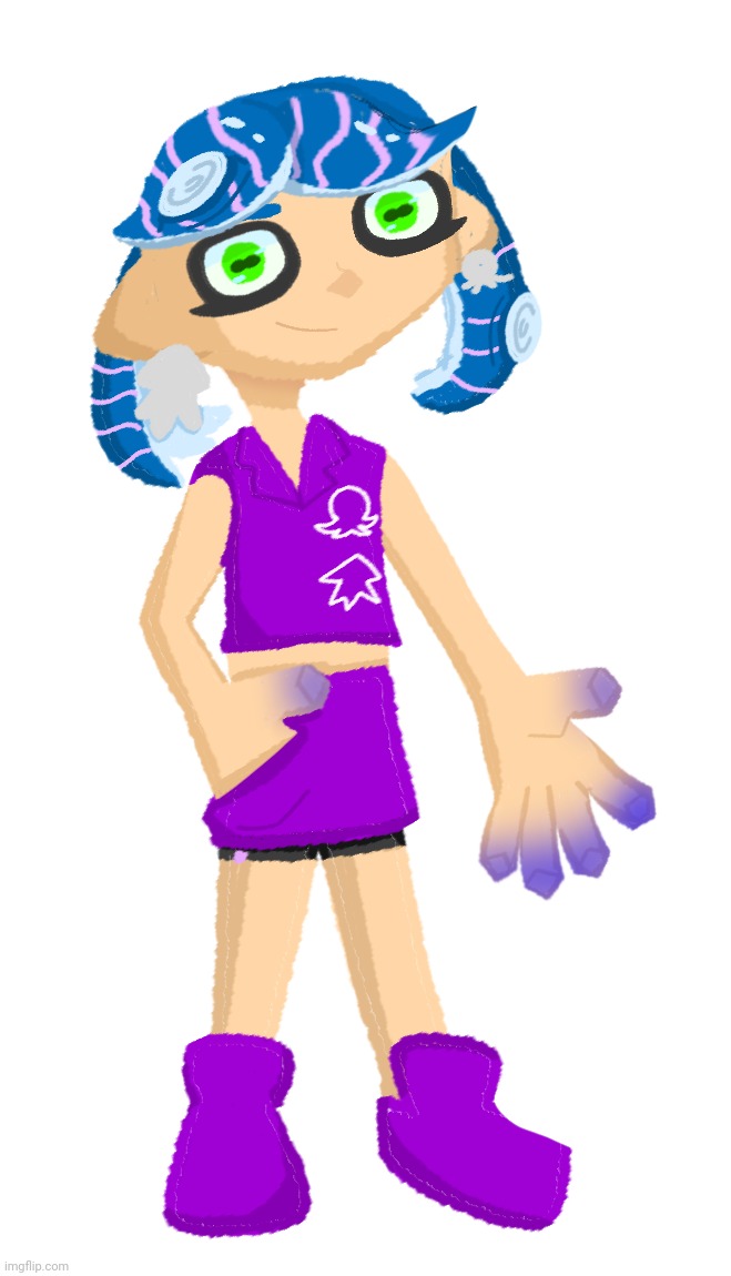 This is splatza's outfit when she appears in hero mode | made w/ Imgflip meme maker