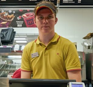 Mcdonald's cashier Blank Meme Template