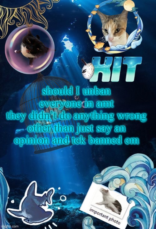 silly announcement template by asriel | should I unban everyone in amt
they didn’t do anything wrong other than just say an opinion and tck banned em | image tagged in silly announcement template by asriel | made w/ Imgflip meme maker