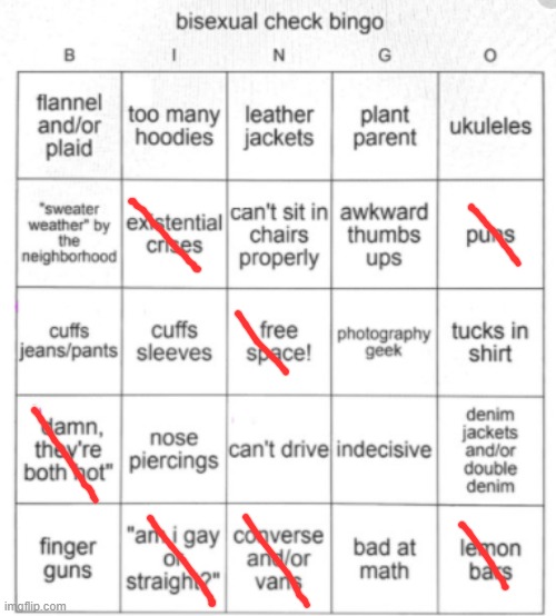 Bisexual Bingo | image tagged in bisexual bingo | made w/ Imgflip meme maker